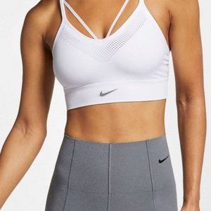 Nike Dri-fit Strappy White Sports Bra